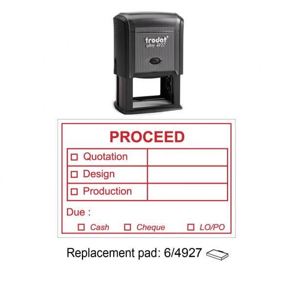Trodat 4927P4 Self Inking Stamp 60x40mm
